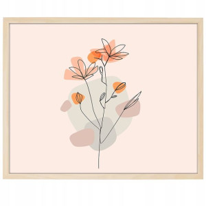 DUŻY Plakat 90x60 Line ART Boho Style Wiele WZORÓW