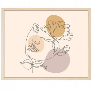 DUŻY Plakat 90x60 Line ART Boho Style Wiele WZORÓW