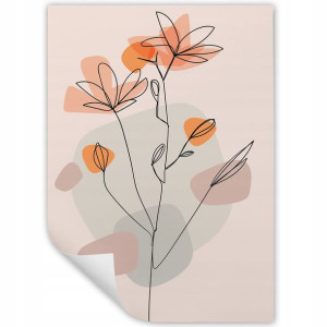 DUŻY Plakat 90x60 Line ART Boho Style Wiele WZORÓW