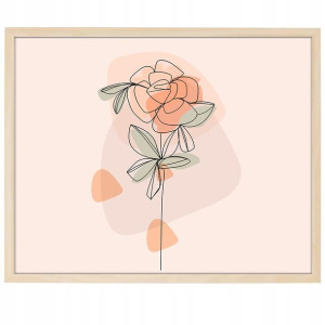 DUŻY Plakat 90x60 Line ART Boho Style Wiele WZORÓW