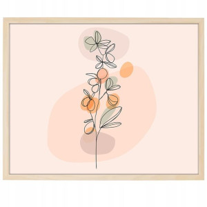 DUŻY Plakat 90x60 Line ART Boho Style Wiele WZORÓW