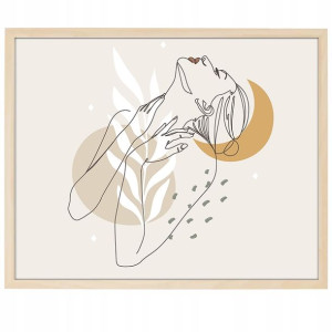 DUŻY Plakat 90x60 Line ART Boho Style Wiele WZORÓW