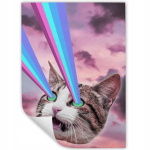 DUŻY Plakat 90x60 PSYCHODELIC Style Wiele WZORÓW