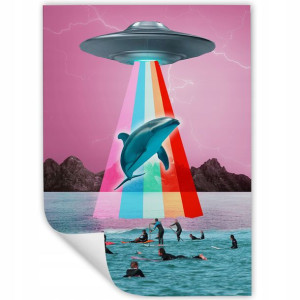 DUŻY Plakat 90x60 PSYCHODELIC Style Wiele WZORÓW