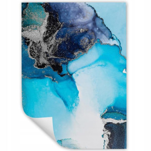 DUŻY Plakat Obraz 90x60 Glitter MARBLE MARMUR MiX