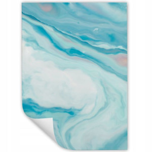 DUŻY Plakat Obraz 90x60 MARBLE Marmury MiX WZORÓW