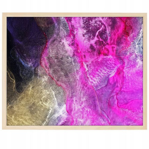 DUŻY Plakat Obraz 90x60 MARBLE Marmury MiX WZORÓW