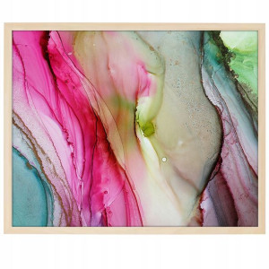 DUŻY Plakat Obraz 90x60 MARBLE Marmury MiX WZORÓW
