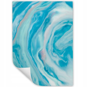 DUŻY Plakat Obraz 90x60 MARBLE Marmury MiX WZORÓW