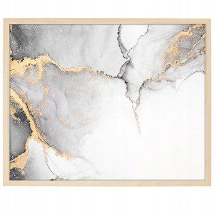 DUŻY Plakat Obraz 90x60 MARBLE Marmury MiX WZORÓW