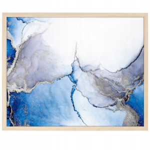 DUŻY Plakat Obraz 90x60 MARBLE Marmury MiX WZORÓW