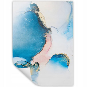DUŻY Plakat Obraz 90x60 MARBLE Marmury MiX WZORÓW