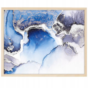 DUŻY Plakat Obraz 90x60 MARBLE Marmury MiX WZORÓW