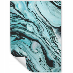 DUŻY Plakat Obraz 90x60 MARBLE Marmury MiX WZORÓW
