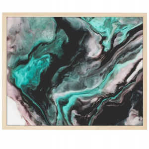 DUŻY Plakat Obraz 90x60 MARBLE Marmury MiX WZORÓW