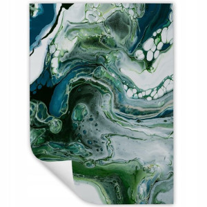 DUŻY Plakat Obraz 90x60 MARBLE Marmury MiX WZORÓW