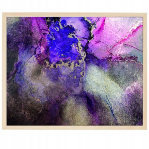 DUŻY Plakat Obraz 90x60 MARBLE Marmury MiX WZORÓW
