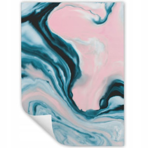 DUŻY Plakat Obraz 90x60 MARBLE Marmury MiX WZORÓW