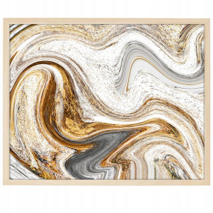 DUŻY Plakat Obraz 90x60 MARBLE Marmury MiX WZORÓW