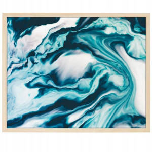DUŻY Plakat Obraz 90x60 MARBLE Marmury MiX WZORÓW