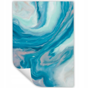 DUŻY Plakat Obraz 90x60 MARBLE Marmury MiX WZORÓW