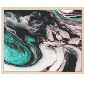DUŻY Plakat Obraz 90x60 MARBLE Marmury MiX WZORÓW