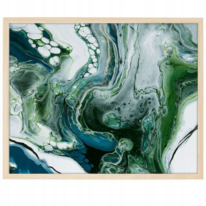 DUŻY Plakat Obraz 90x60 MARBLE Marmury MiX WZORÓW