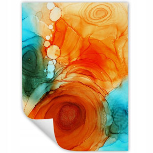 DUŻY Plakat Obraz 90x60 MARBLE Marmury MiX WZORÓW