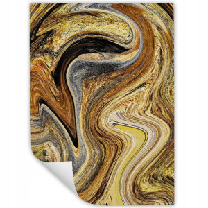 DUŻY Plakat Obraz 90x60 MARBLE Marmury MiX WZORÓW