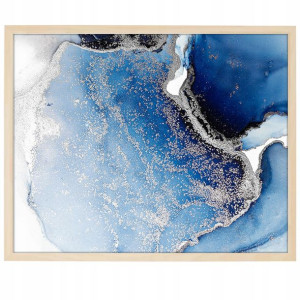 DUŻY Plakat Obraz 90x60 MARBLE Marmury MiX WZORÓW