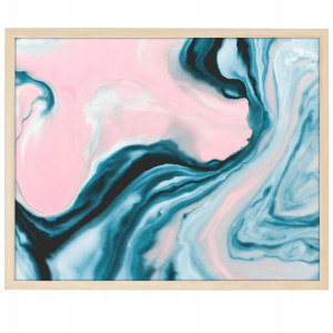 DUŻY Plakat Obraz 90x60 MARBLE Marmury MiX WZORÓW