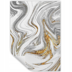 DUŻY Plakat Obraz 90x60 MARBLE Marmury MiX WZORÓW
