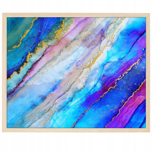 DUŻY Plakat Obraz 90x60 MARBLE Marmury MiX WZORÓW