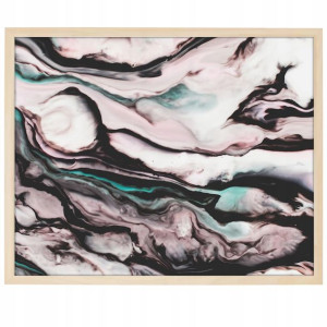 DUŻY Plakat Obraz 90x60 MARBLE Marmury MiX WZORÓW