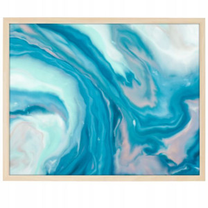 DUŻY Plakat Obraz 90x60 MARBLE Marmury MiX WZORÓW