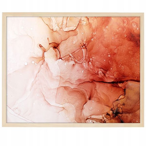 DUŻY Plakat Obraz 90x60 MARBLE Marmury MiX WZORÓW