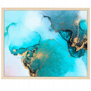 DUŻY Plakat Obraz 90x60 MARBLE Marmury MiX WZORÓW