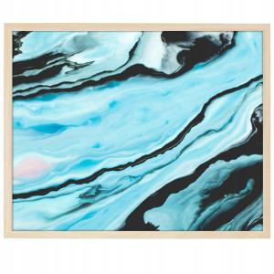 DUŻY Plakat Obraz 90x60 MARBLE Marmury MiX WZORÓW