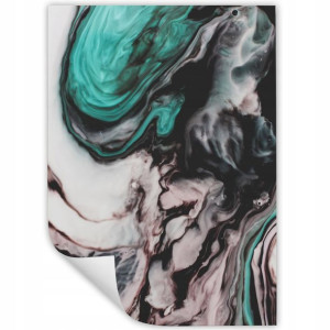 DUŻY Plakat Obraz 90x60 MARBLE Marmury MiX WZORÓW