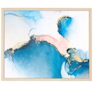 DUŻY Plakat Obraz 90x60 MARBLE Marmury MiX WZORÓW