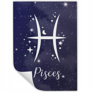 DUŻY Plakat Obraz 90x60 ZNAKI ZODIAKU Wiele Wzorów