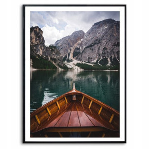 Obraz Dekoracyjny 42x29,7cm Górskie Jezioro Wzory