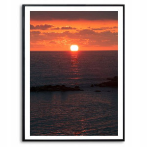 Obraz Dekoracyjny 42x29,7cm Ocean Niebo Sun Wzory