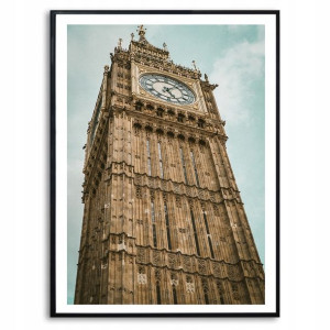 Obraz Dekoracyjny 42x29,7cm Zegar Big Ben Wzory