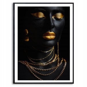 Obraz Dekoracyjny A3 42x29,7 Woman Gold Mix Wzory