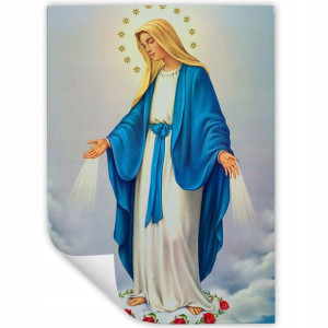 Obraz Plakat 32x45 Matka Boża Lourdes Religia Wz