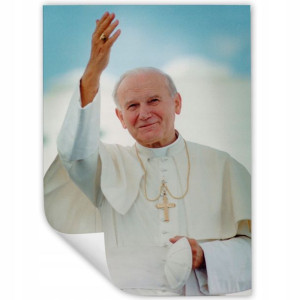 Obraz Plakat 32x45cm JAN PAWEŁ II Religijne Wzory
