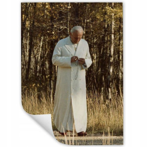 Obraz Plakat 32x45cm PAPIEŻ MODLITWA Religia Wzory
