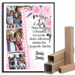 PLAKAT 29,7x42cm DZIEŃ BABCI DZIADKA Zdjęcia Wzory