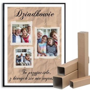 PLAKAT 29,7x42cm DZIEŃ DZIADKA BABCI Zdjęcia Wzory